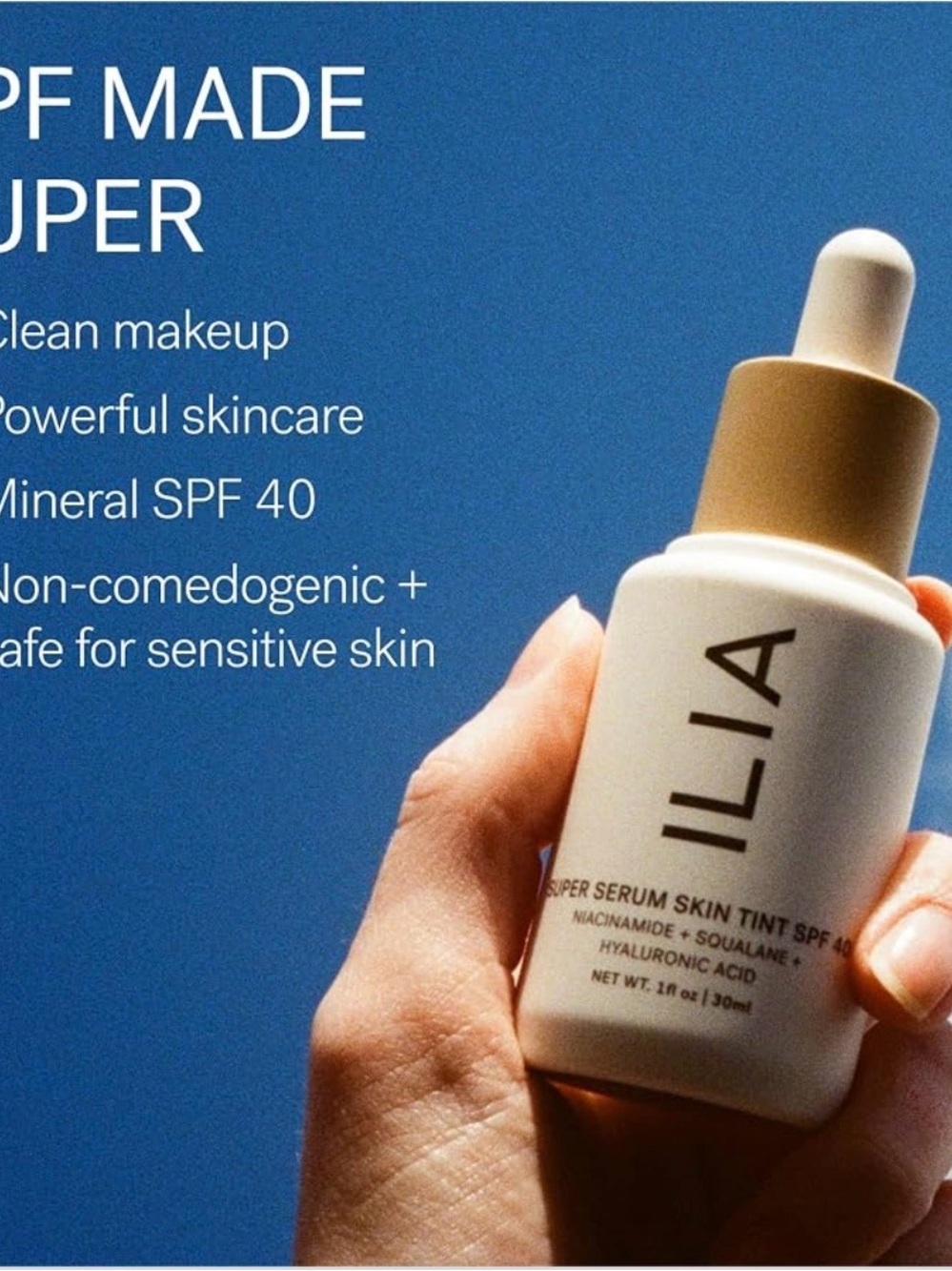 ILIA Super Serum Skin Tint SPF 40 - ST3 Balos - Picture 4 of 6